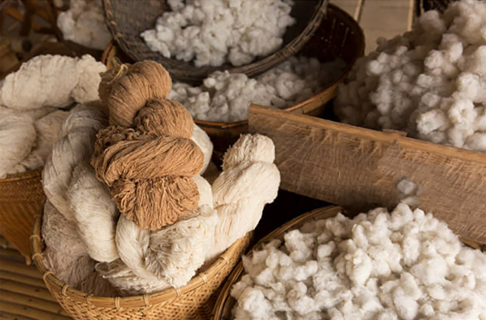 الیاف طبیعی به کار رفته در فرش دستبافت