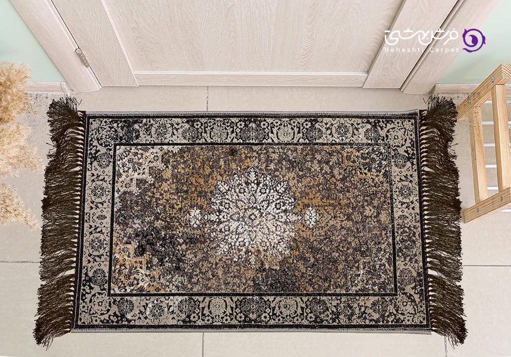 یکی از طرح های پادری فرش بهشتی برای استفاده جلوی درب ورودی