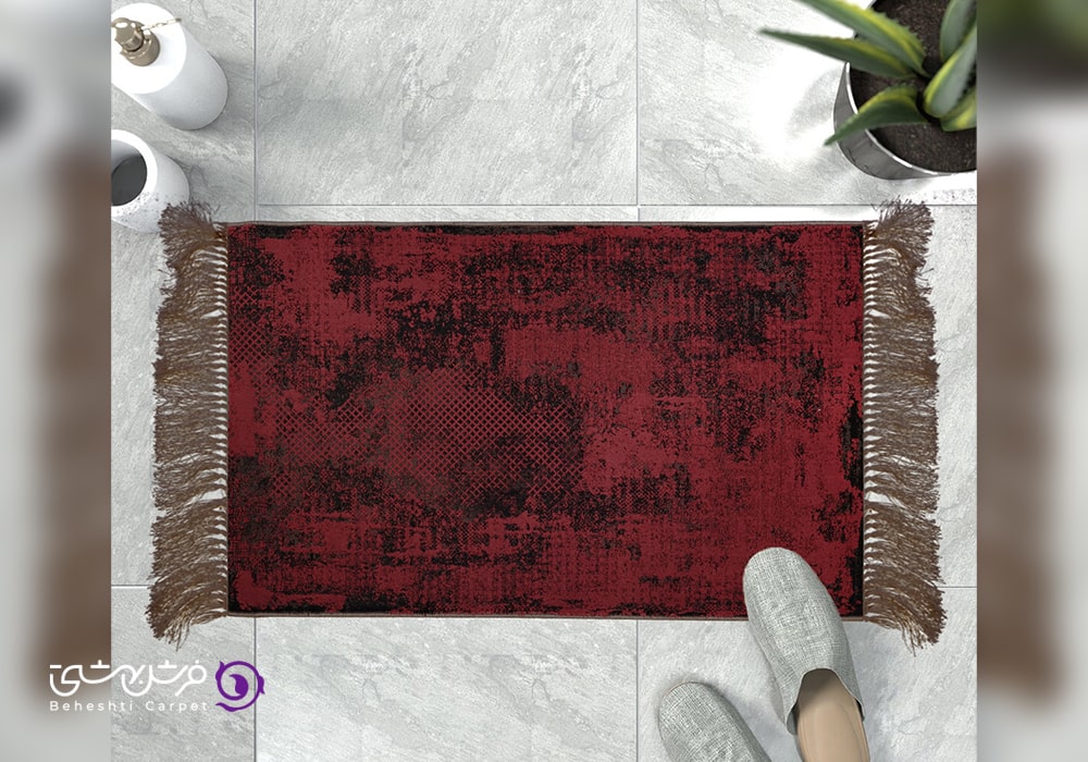 استفاده از پادری فرش بهشتی در جلوی درب حمام یا سرویس بهداشتی