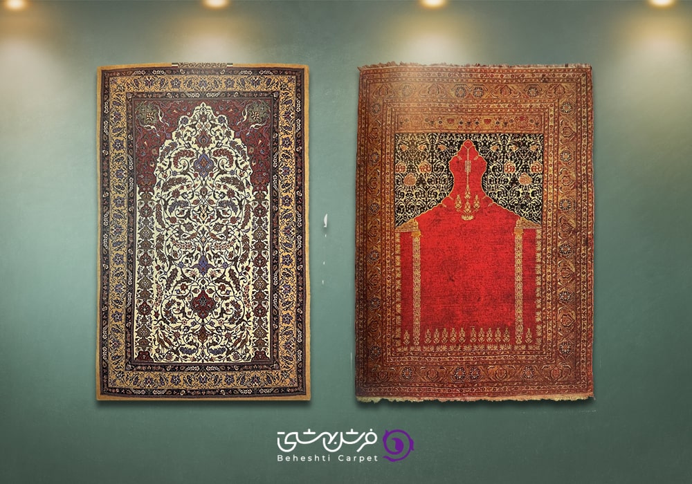 انواع طرح و نقش فرش محرابی