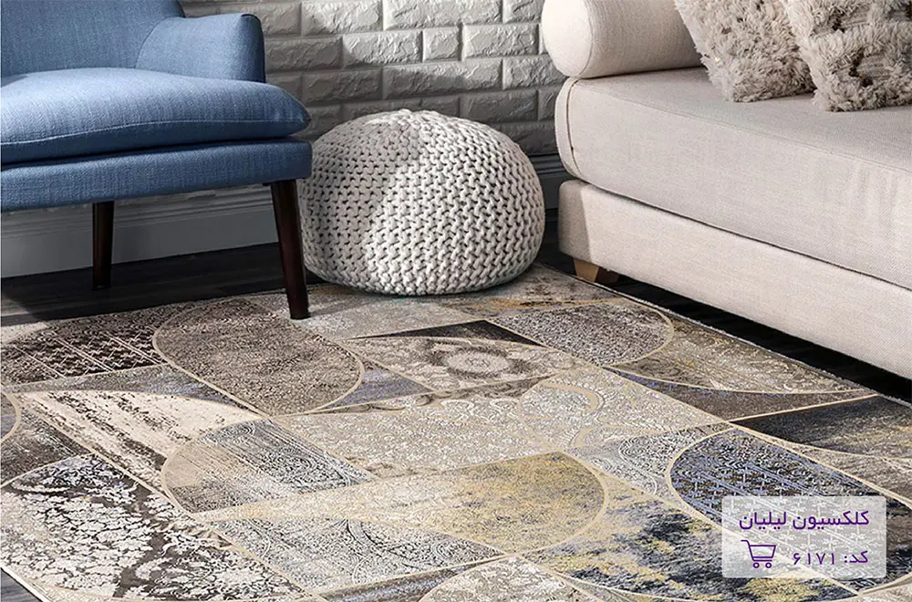 ست کردن فرش‌های چند رنگ با مبل