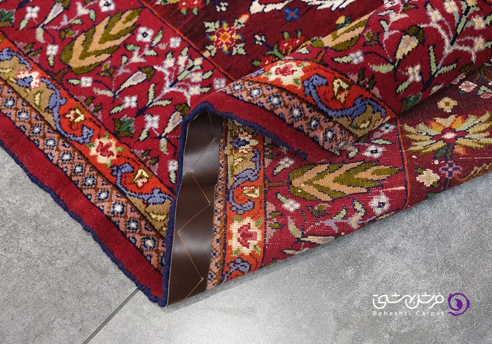 جلوگیری از سر خوردن فرش با چرم دوزی
