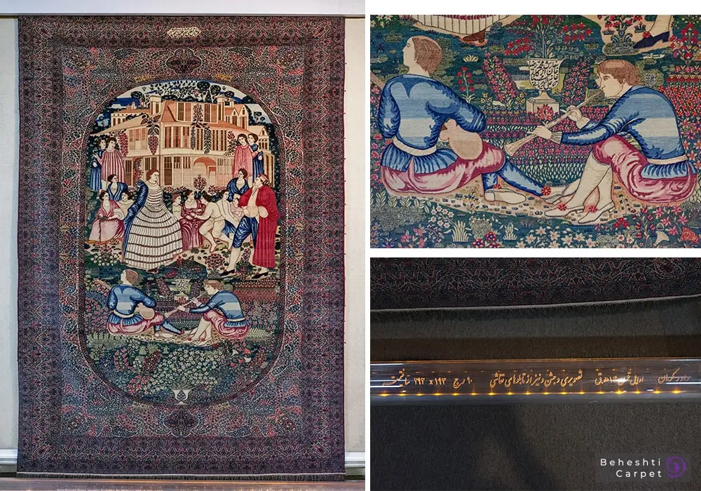 تصویری از فرش در موزه ملی فرش