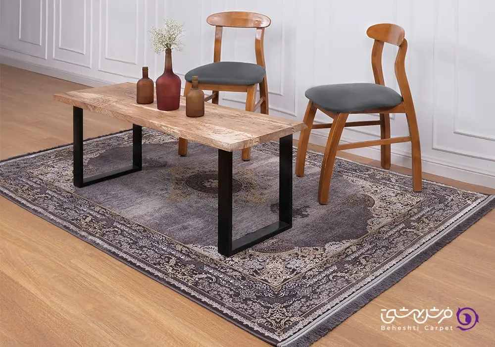 طرح لچک و ترنج فرش ماشینی برند فرش بهشتی